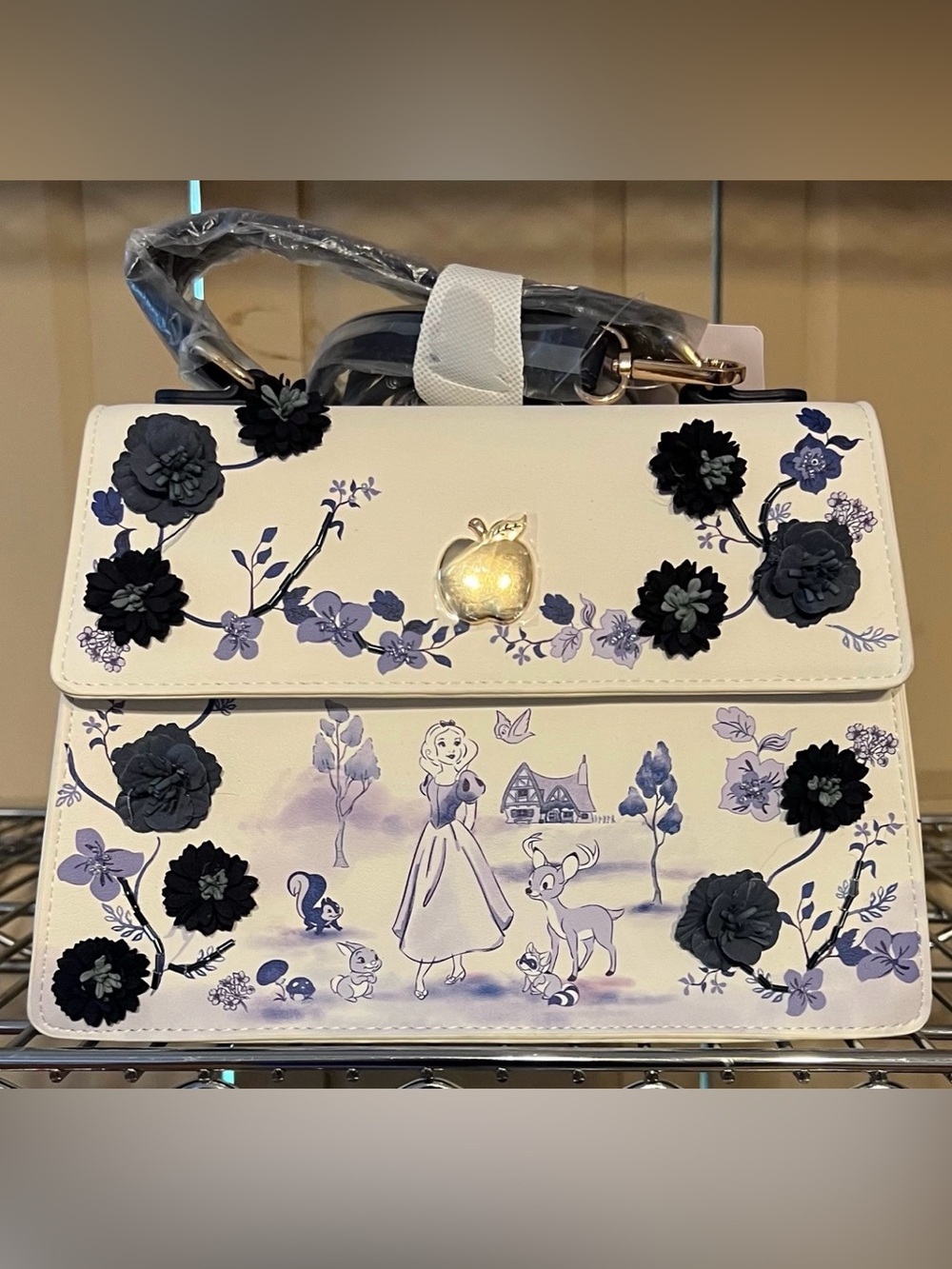 Disney Snow White and the Seven Dwarfs Floral Loungefly Handbag